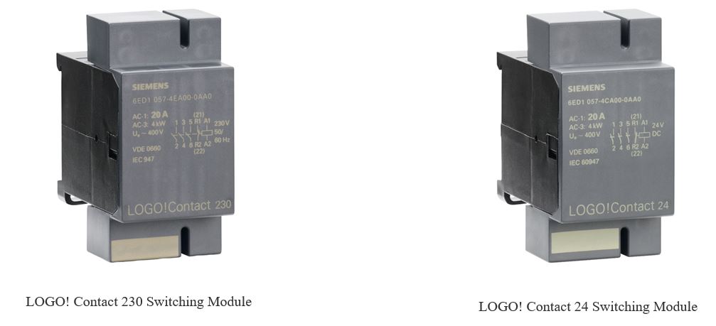 LOGO! contact 230 Switching module && LOGO! contact 24 Switching module